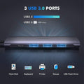 UGREEN TypeC 5 in 1 Adaptor - HDMI + USB 3.0*3 + TypeC PD Power Converter (50209) - SuperSaverAU - view 2