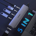 UGREEN TypeC 5 in 1 Adaptor - HDMI + USB 3.0*3 + TypeC PD Power Converter (50209) - SuperSaverAU - view 3