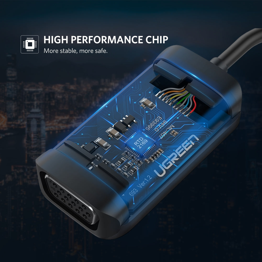 UGreen USB Type C to VGA Converter 50316 - SuperSaverAU - view 6