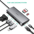 UGREEN Type C 8 in 1 Multifultion adaptor VGA/RJ45/USB3.0 x 3/SD/TF/TypeC PD Protocal (50539) - SuperSaverAU - view 3