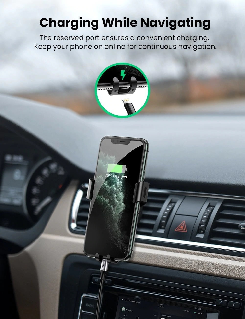 UGREEN 50564 Gravity Drive Car Mount - SuperSaverAU - view 4