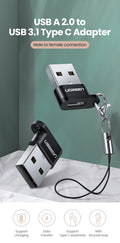 UGREEN 50568 USB-C 3.1 Female to USB-A 2.0 Male Adapter - SuperSaverAU - view 3