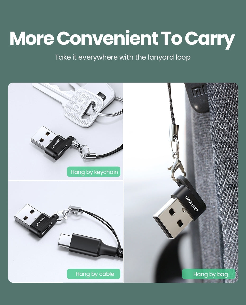 UGREEN 50568 USB-C 3.1 Female to USB-A 2.0 Male Adapter - SuperSaverAU - view 5