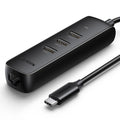 UGREEN 50627 USB-C to USB-A 3-Port Hub with RJ45 Gigabit Ethernet - SuperSaverAU - view 2