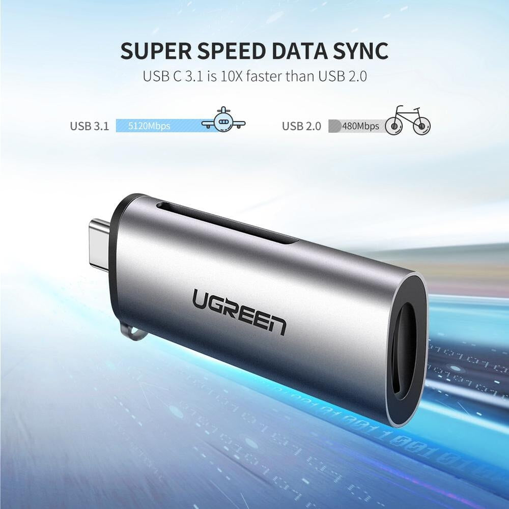UGREEN 50704 USB-C SD Card Reader - SuperSaverAU - view 4