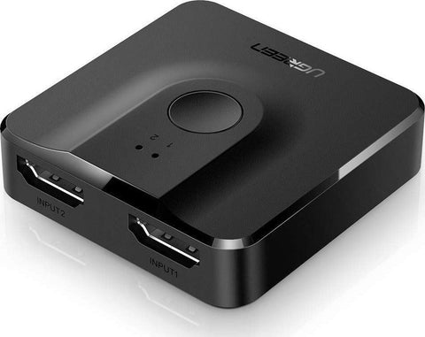 UGREEN 2-Port 4K HDMI Switch/Splitter Black (50966) - SuperSaverAU - view 1