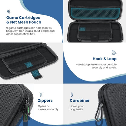 UGREEN Hardshell Carrying Case for Nintendo Switch - Large Storage, Portable