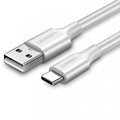 UGREEN USB 2.0 Type-A to Type-C Cable 1M - White