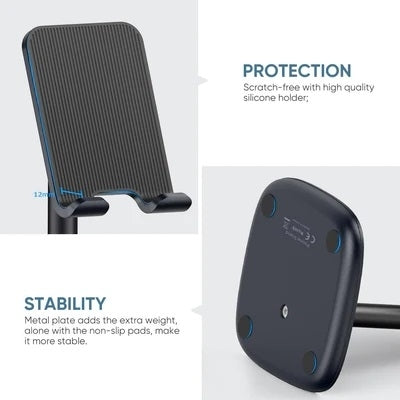 UGREEN 60324 Adjustable Desktop Phone Stand - Black
