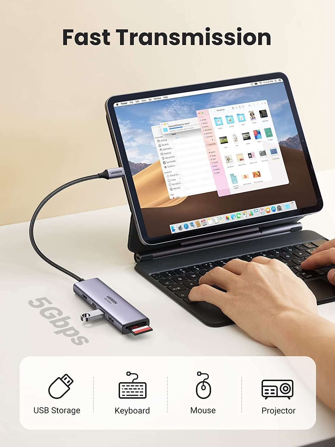 UGREEN 60383 Premium 6-in-1 USB-C Hub - SuperSaverAU - view 4
