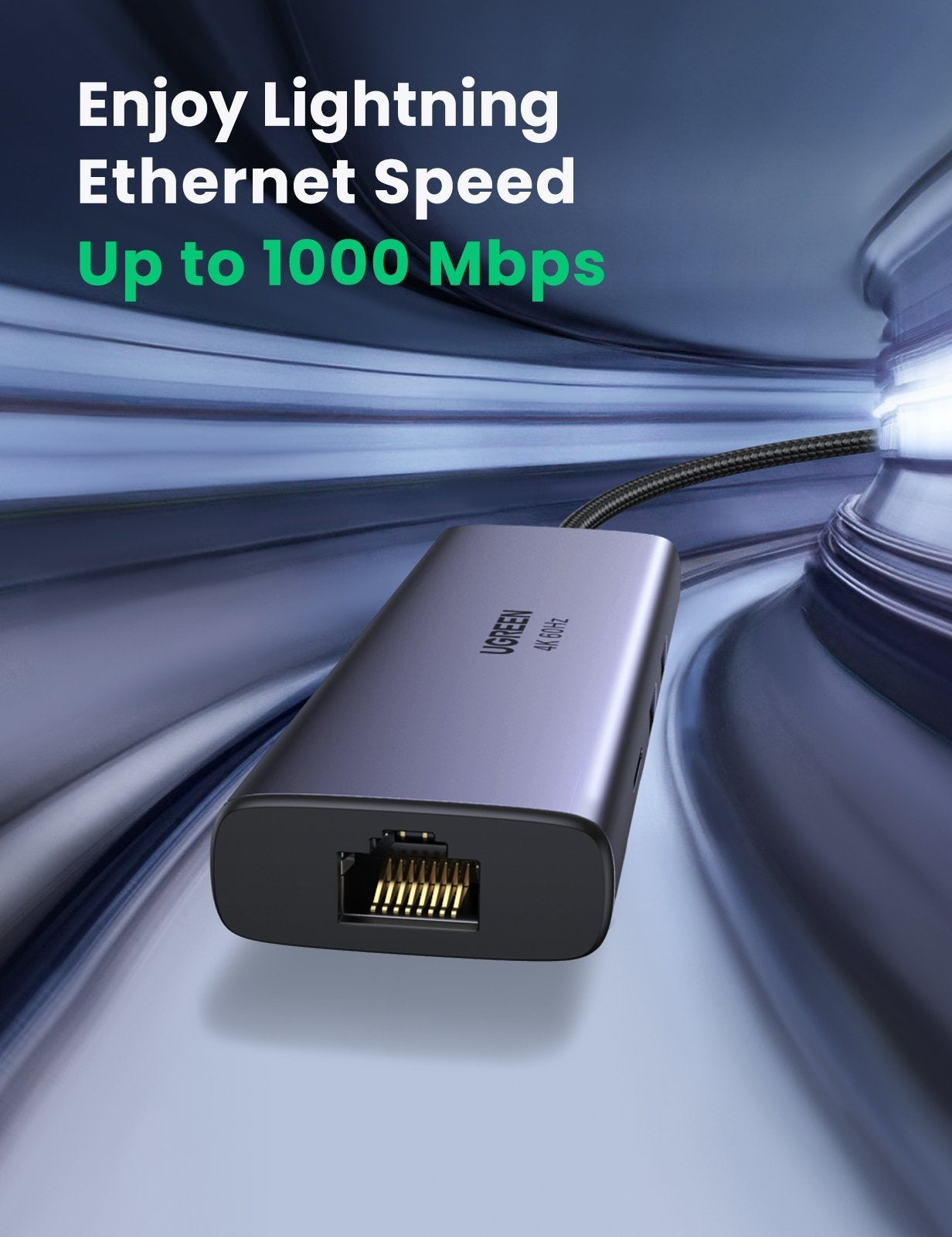 UGREEN 7-in-1 USB-C Hub with 4K HDMI, Ethernet, Card Reader, 100W PD Charging - SuperSaverAU - view 6