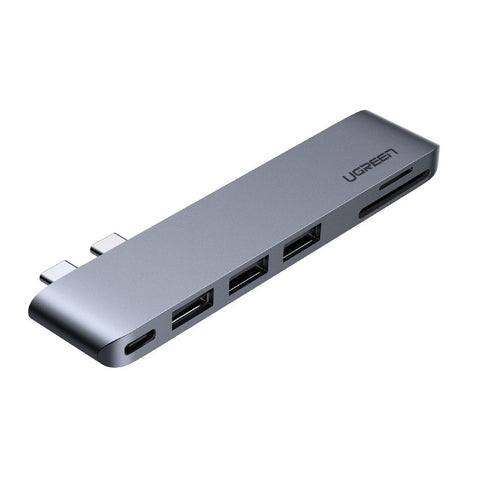 UGREEN 60560 USB-C Hub for MacBook Aluminum Type-C Adapter with 3 USB 3.0 100W - SuperSaverAU - view 1
