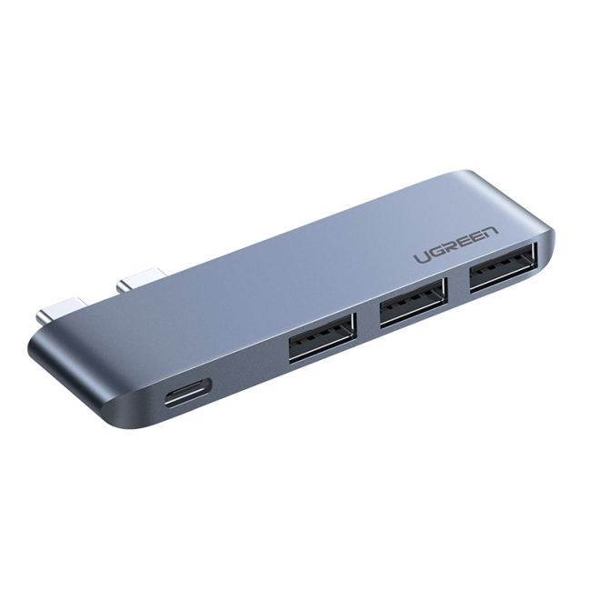UGREEN 60564 Dual USB-C to USB3.0x3 + USB-C Adaptor - SuperSaverAU - view 1