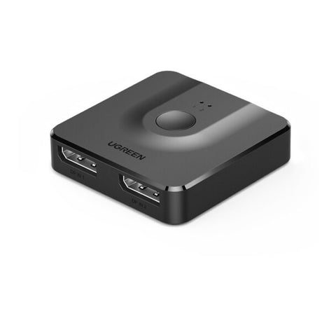 UGREEN Displayport DP 1.2 Bidirectional Switch 1 DP for 2 Monitors 51x51x13.5mm - SuperSaverAU - view 1