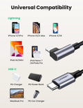 UGREEN 60763 90 Degree USB-C to iPhone 8-pin Cable 1M - SuperSaverAU - view 4