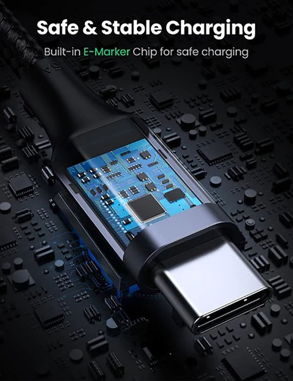 UGREEN 100W Right Angle USB-C to USB-C Cable 1M