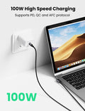 UGREEN 100W Right Angle USB-C to USB-C Cable 2M