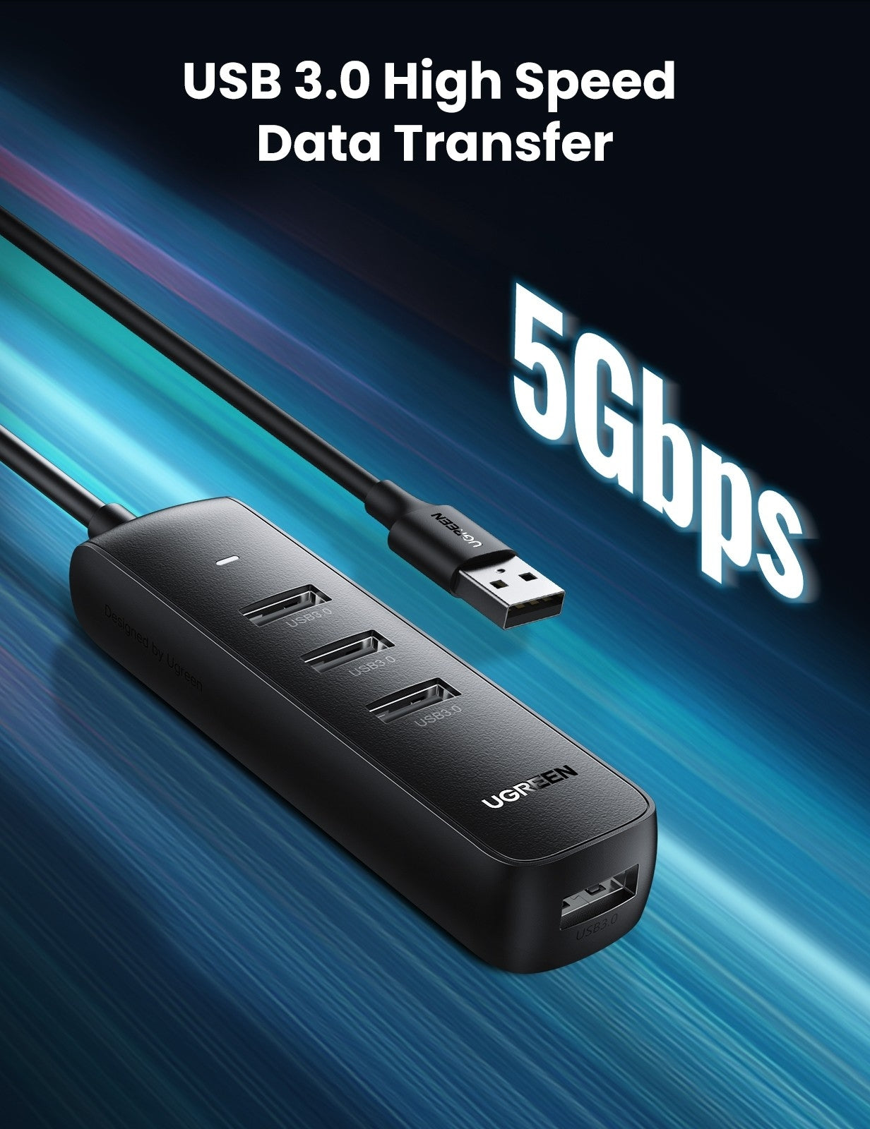 UGREEN 80657 USB 3.0 4-Port Hub - SuperSaverAU - view 4