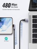 UGREEN 80714 USB-C 2.0 to Angle USB-C Cable Black 3M - SuperSaverAU - view 4