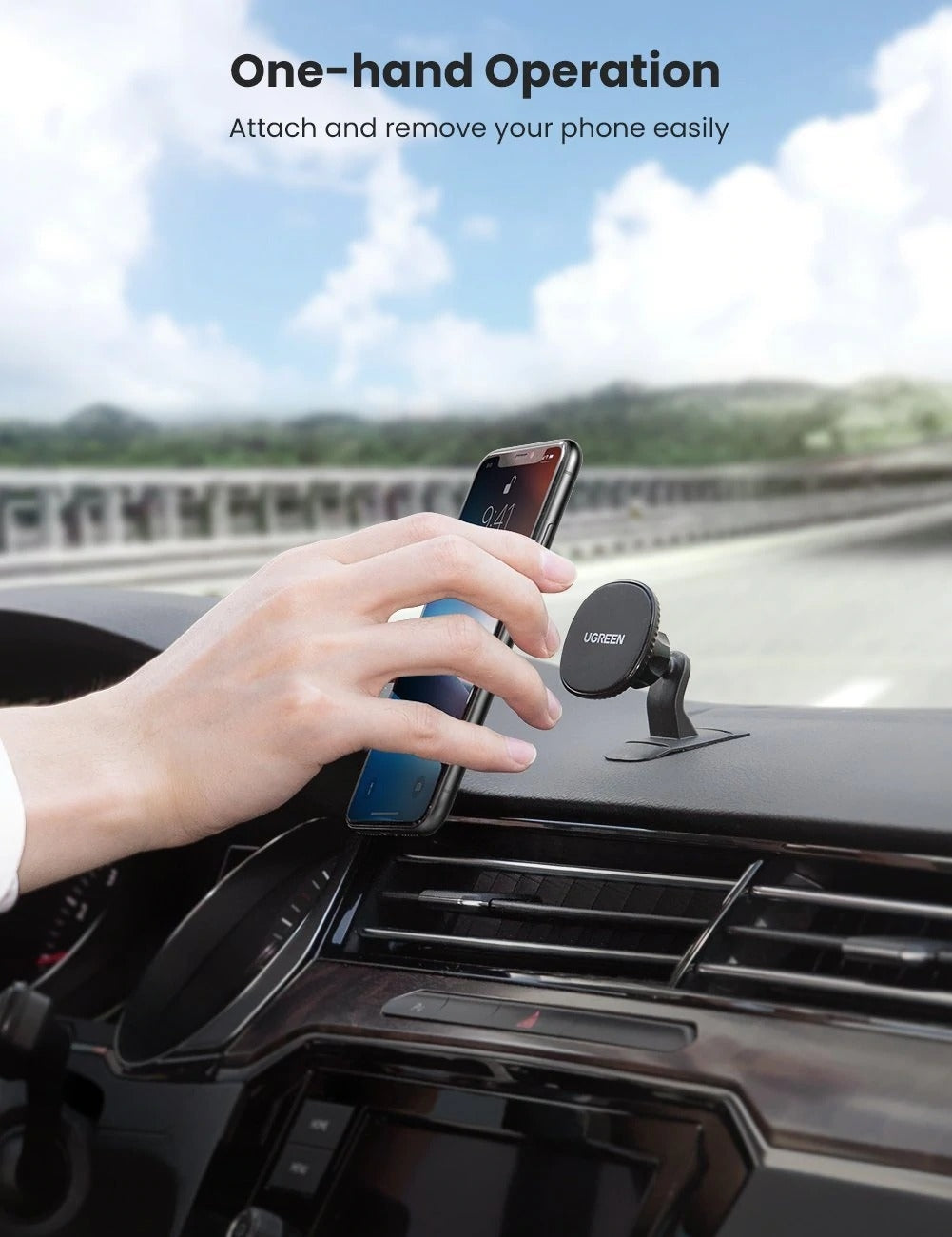UGREEN 80785 Magnetic Phone Car Mount - SuperSaverAU - view 3