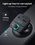 UGREEN 80910 Car Bluetooth 5.0 FM Transmitter - SuperSaverAU - view 4