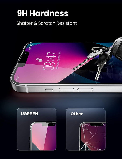 UGREEN 80969 HD Tempered Glass Screen Protector for iPhone 13 Pro Max / 14 Plus - 2 Pack