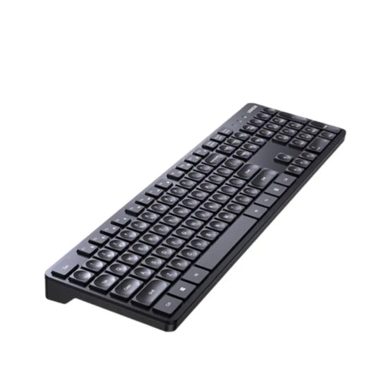 UGREEN 104-Key Wireless Keyboard, 2.4G, ANSI Layout, Red LED, 10m Range