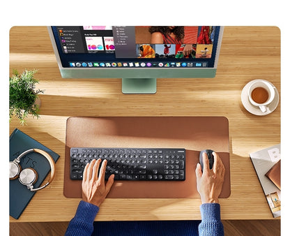 UGREEN 104-Key Wireless Keyboard, 2.4G, ANSI Layout, Red LED, 10m Range