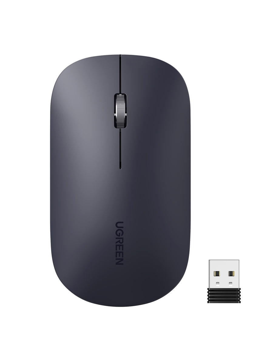 UGREEN Slim 2.4G Wireless Mouse, 4-Level Adjustable DPI up to 4000, Ultra Silent, Portable - SuperSaverAU - view 1