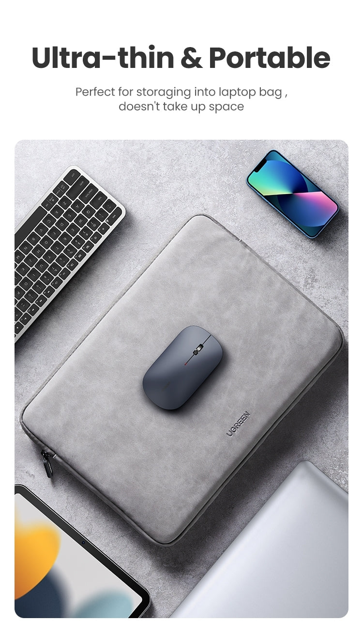 UGREEN Slim 2.4G Wireless Mouse - 4-Level Adjustable DPI, Ultra Silent, Portable - SuperSaverAU - view 3