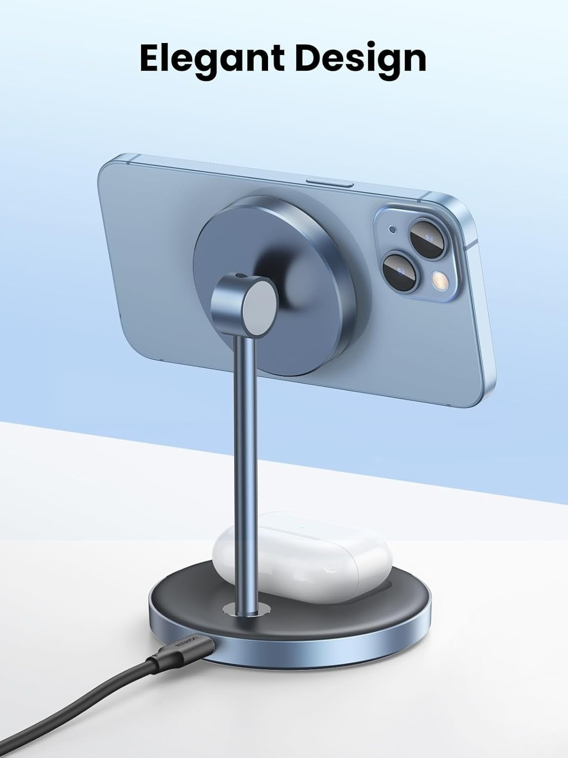 UGREEN 90668 2-in-1 Magnetic Wireless Charging Station - SuperSaverAU - view 3