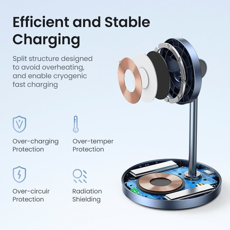 UGREEN 90668 2-in-1 Magnetic Wireless Charging Station - SuperSaverAU - view 6