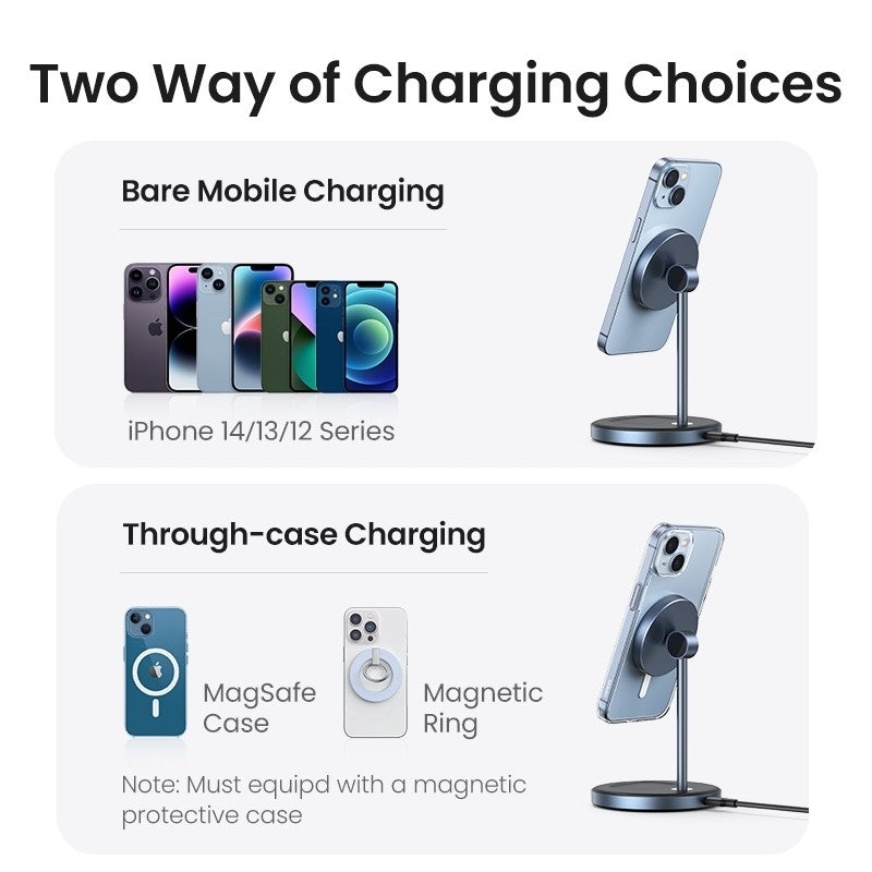 UGREEN 90668 2-in-1 Magnetic Wireless Charging Station - SuperSaverAU - view 7