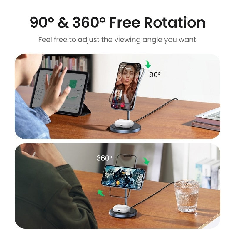 UGREEN 90668 2-in-1 Magnetic Wireless Charging Station - SuperSaverAU - view 11