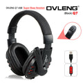 OVLENG Q7 USB Computer Headphones with Mic and Volume Control - SuperSaverAU - view 1