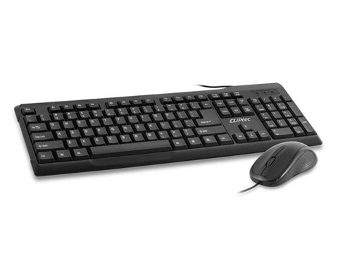 CLiPtec OFIZ-COMBO USB KEYBOARD AND MOUSE COMBO SET (SPILL RESISTANT DESIGN) Black - SuperSaverAU - view 1