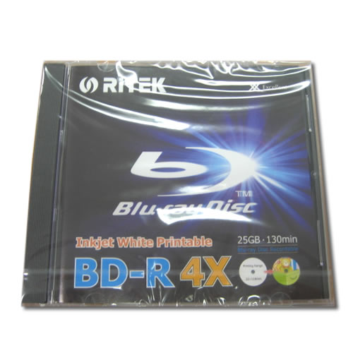 Ritek Blu-ray BD-R 25GB 4X - Recordable, 1080p HD Video, Scratch Resistant - SuperSaverAU - view 1