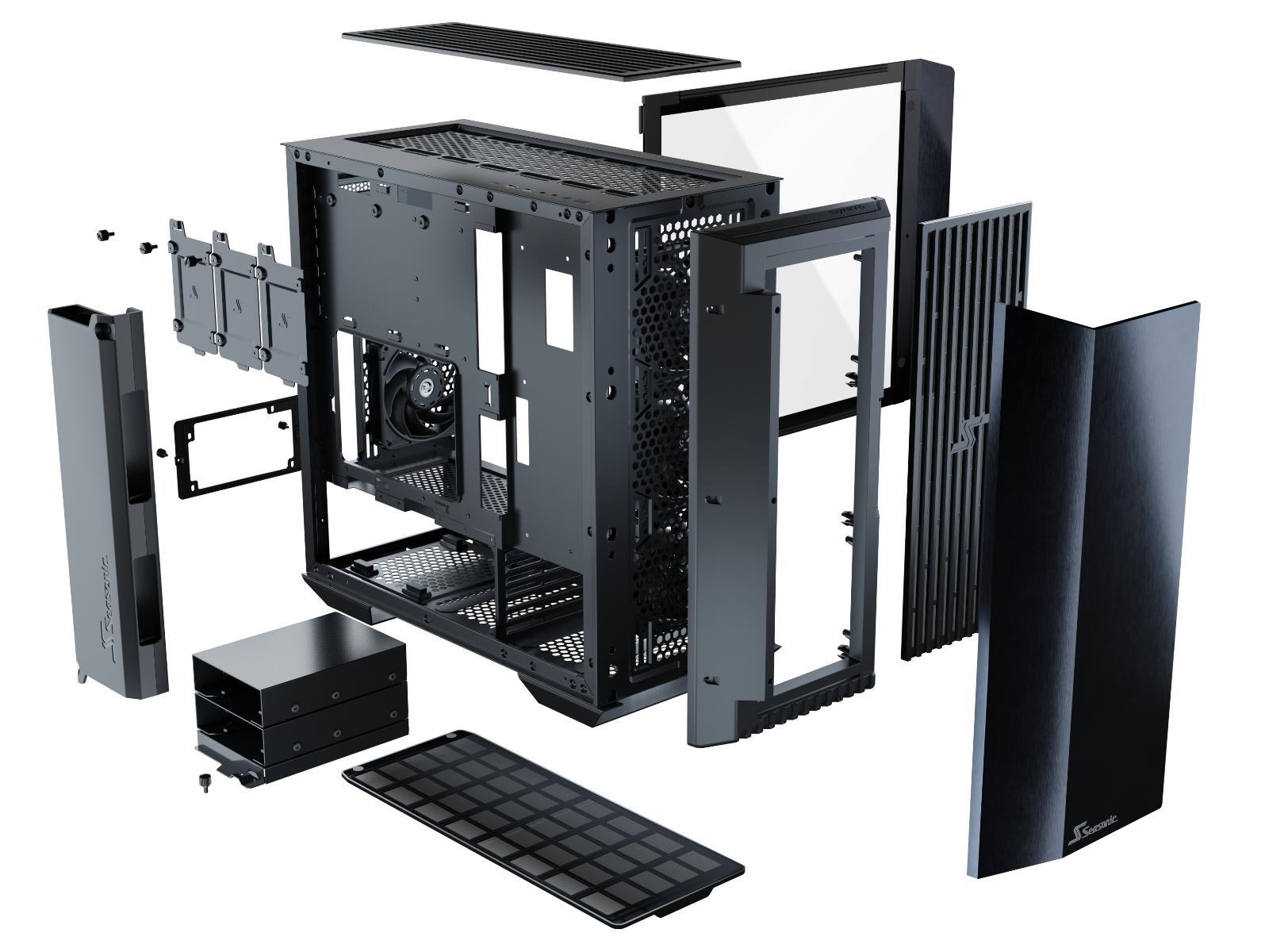 Seasonic Syncro Q704 Aluminum Case with Syncro DGC-650 650W 80 Plus Gold PSU & Connect Module RED DOT AWARD WINNER 2021 - SuperSaverAU - view 7
