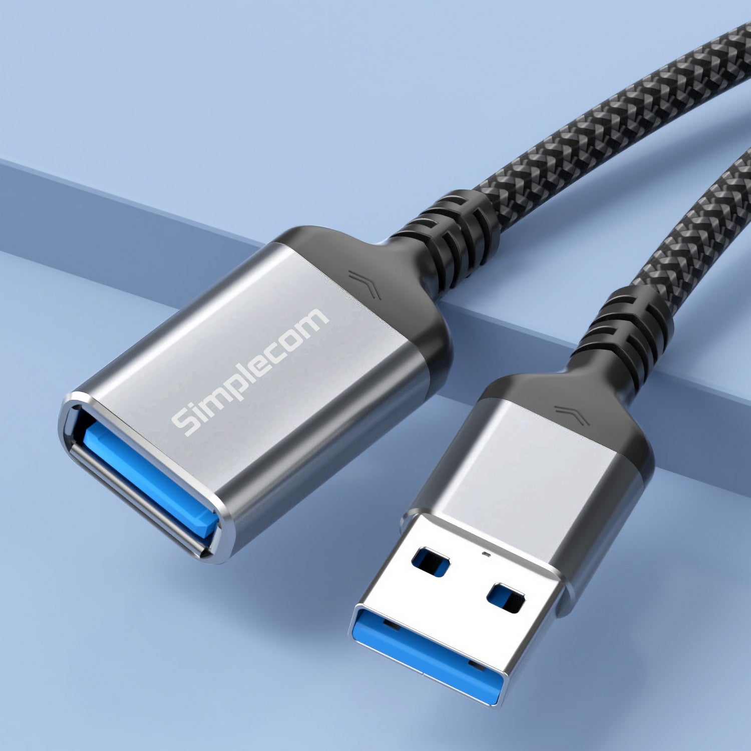 Simplecom USB 3.0 Extension Cable 2.0M, Nylon Braided, 5Gbps, USB-A Male to Female - SuperSaverAU - view 4