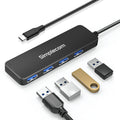 Simplecom USB-C to 4-Port USB-A Hub, USB 3.2 Gen 1, Compact & Portable - SuperSaverAU - view 2