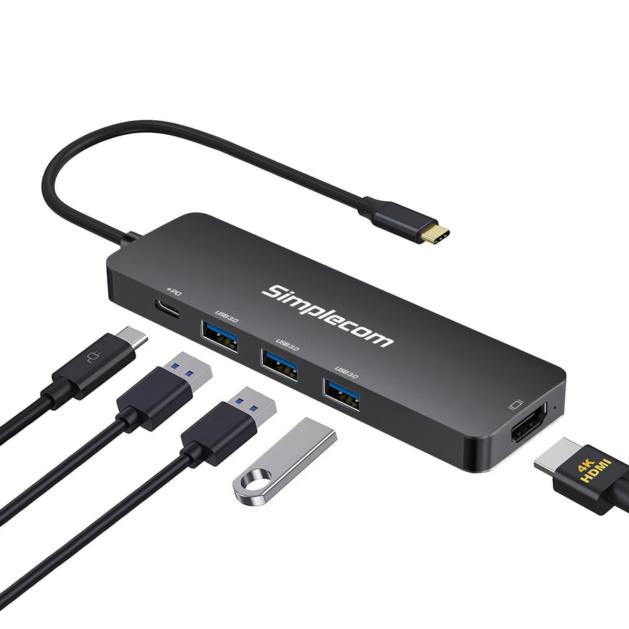Simplecom CH545 USB-C 5 in 1 Multiport Docking Station