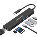 Simplecom CH547 USB-C 7-in-1 Multiport Adapter USB Hub HDMI Card Reader PD - SuperSaverAU - view 1