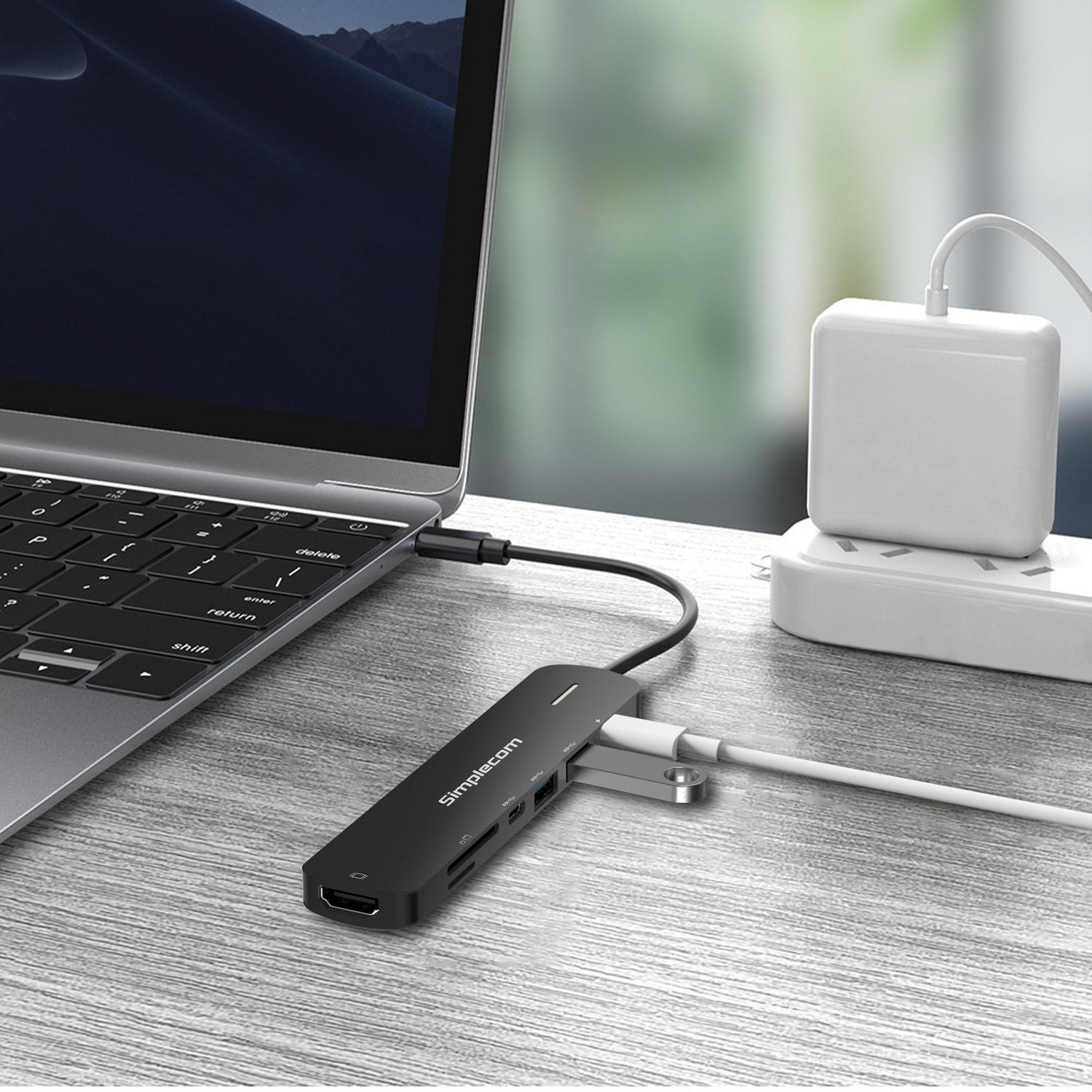 Simplecom CHT570 USB-C SuperSpeed 7-in-1 Multiport Hub Adapter HDMI 2.0 Docking Station - SuperSaverAU - view 6