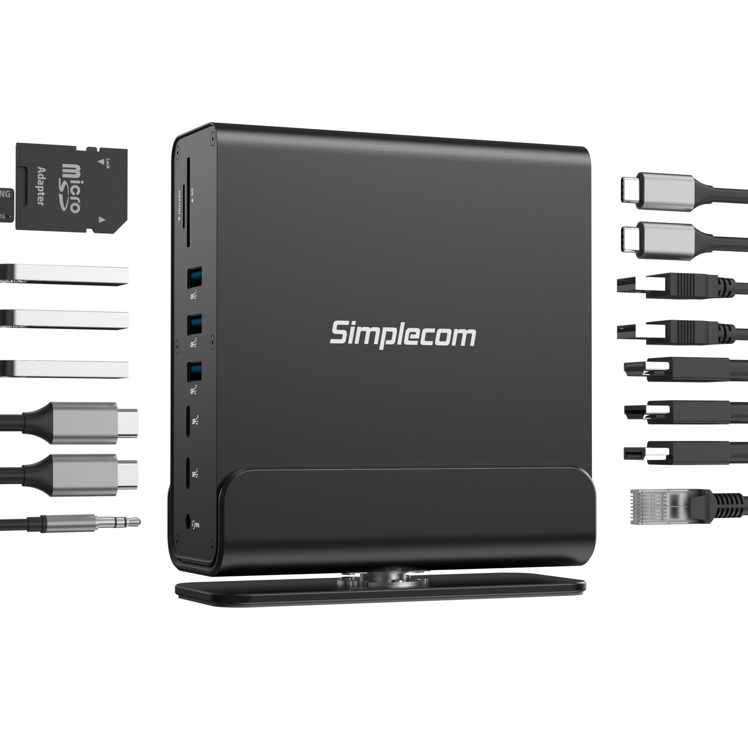 Simplecom CHT815 15-in-1 USB-C 4K Triple Display MST Docking Station with Dual HDMI DP - SuperSaverAU - view 2