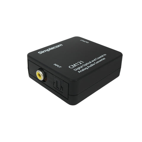 Simplecom CM121 Digital Optical Coaxial to RCA Audio Converter