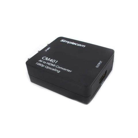 Simplecom CM401 Composite AV CVBS 3RCA to HDMI Video Converter 1080p Upscaling - SuperSaverAU - view 2