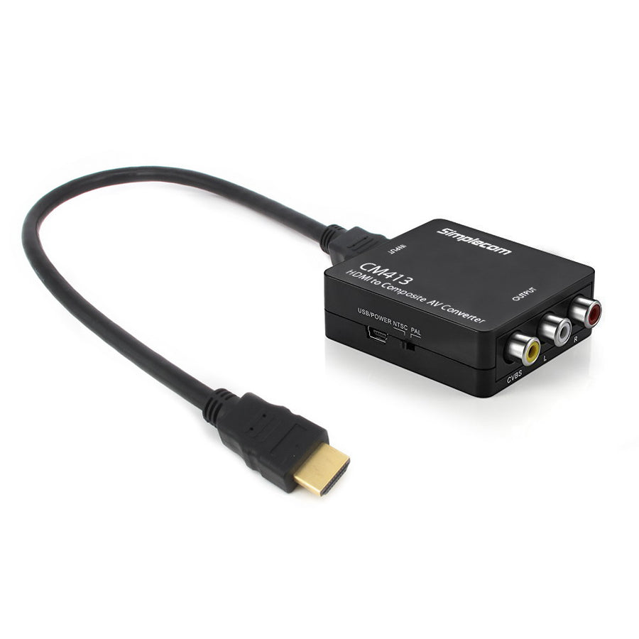 Simplecom CM413 HDMI to Composite AV Converter 1080p