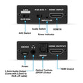 Simplecom CM425 HDMI 2.0 Audio Extractor 4K@60Hz ARC Optical SPDIF 3.5mm - SuperSaverAU - view 2