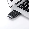 Simplecom CR303 2-Slot USB 3.0 SuperSpeed Card Reader Dual Protection Caps - SuperSaverAU - view 5