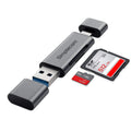 Simplecom CR402 SuperSpeed USB-C and USB-A SD/MicroSD Card Reader USB 3.2 Gen 1 (USB 3.0) - SuperSaverAU - view 1